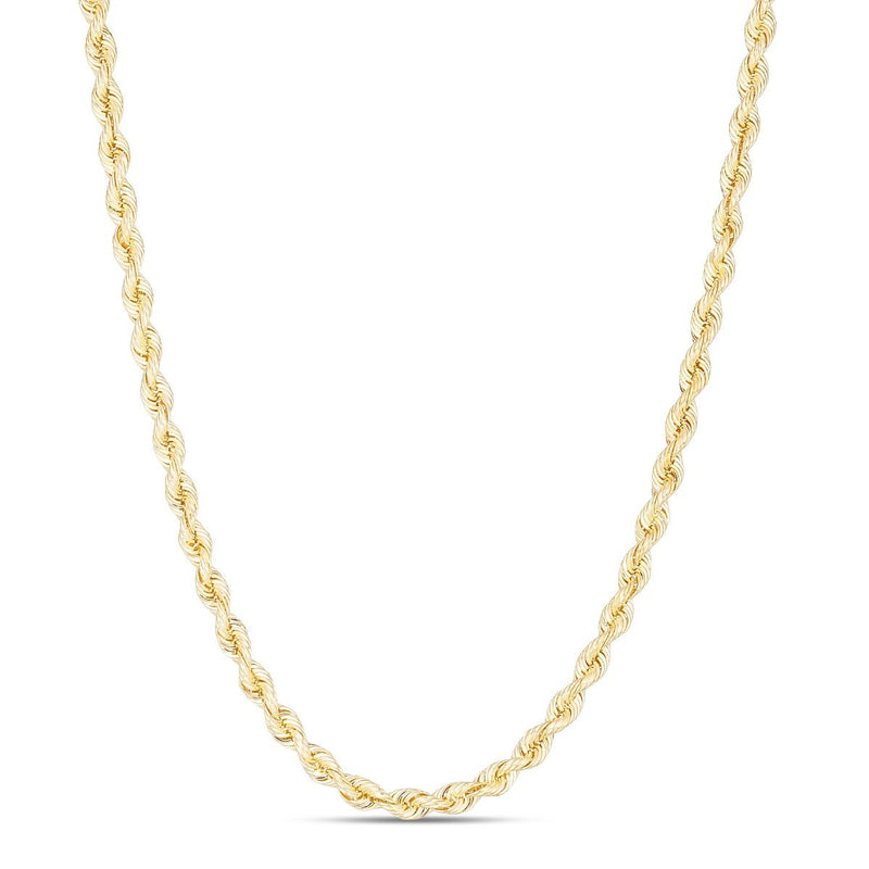 14K 3.7mm Silk Rope Chain