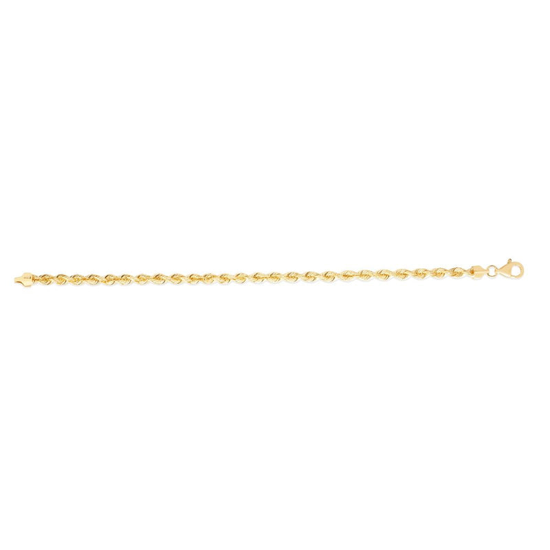 14K 4.3mm Silk Rope Chain