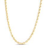 14K 4.3mm Silk Rope Chain