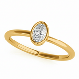 1/4 ctw Solitaire Stack Oval — Yellow Gold