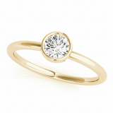 1/3 ctw Solitaire Stack Round — Yellow Gold