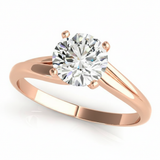 Solitaire Engagement Ring (50078-E) — Rose Gold