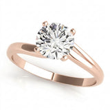 Solitaire Engagement Ring (50078-E) — Rose Gold