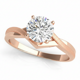 Solitaire Engagement Ring (50083-E) — Rose Gold