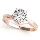 Solitaire Engagement Ring (50083-E) — Rose Gold