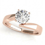 Solitaire Engagement Ring (50205-E) — Rose Gold