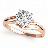 Solitaire Engagement Ring (50132-E) — Rose Gold