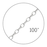 14K 100" 3.2mm Lite Oval Rolo Spool Chain
