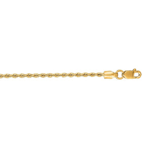 14K Gold 1.5mm Rope Chain 
