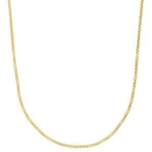 10K Gold 2.5mm Solid Round Box Chain 