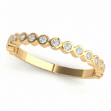 1/8 ctw Lab-Grown Stackable Band — Yellow Gold
