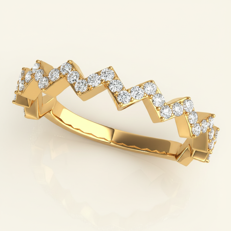1/3 ctw Stackable Ring — Yellow Gold