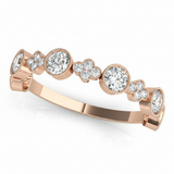 1/3 ctw Lab-Grown Stackable Band — Rose Gold