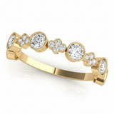 1/3 ctw Lab-Grown Stackable Band — Yellow Gold