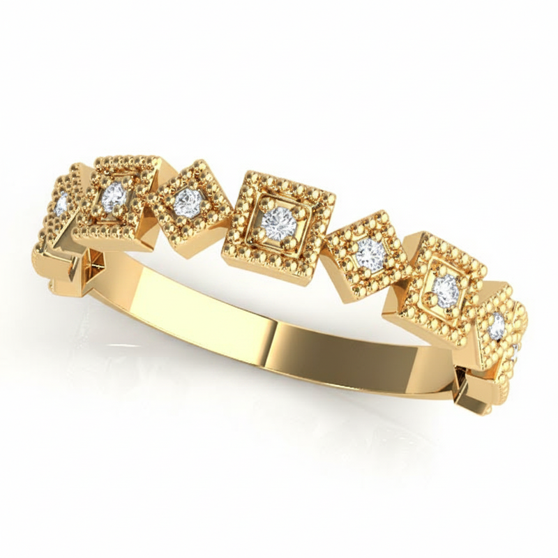 1/15 ctw Stackable Ring — Yellow Gold