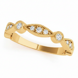 Classic 1/6 ctw Natural Diamond Stackable Band — Yellow Gold