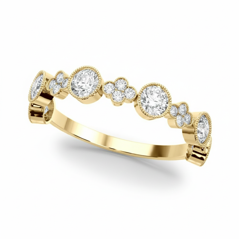 1/3 ctw Stackable Ring — Yellow Gold