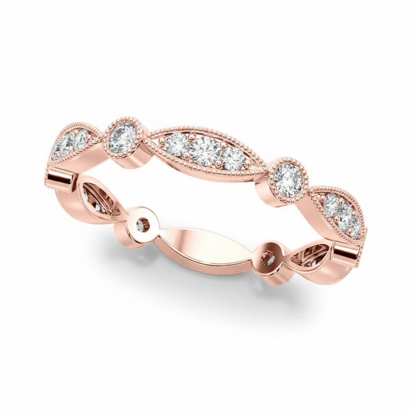 1/3 ctw Stackable Ring — Rose Gold
