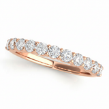 Straight Diamond Wedding Band — 1/4 ctw — Rose Gold