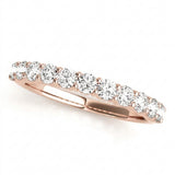 Straight Diamond Wedding Band — 1/4 ctw — Rose Gold