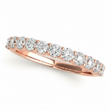 Straight Diamond Wedding Band — 1/3 ctw — Rose Gold