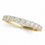 Straight Diamond Wedding Band — 1/3 ctw — Yellow Gold