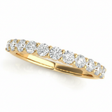 Straight Diamond Wedding Band — 1/2 ctw — Yellow Gold