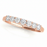 Straight Diamond Wedding Band — 1/3 ctw — Rose Gold