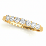 Straight Diamond Wedding Band — 1/3 ctw — Yellow Gold