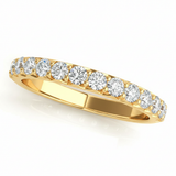 1/2 ctw Straight Wedding Band — Yellow Gold