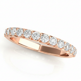 1/2 ctw Straight Wedding Band — Rose Gold