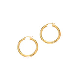 14K Gold 5x40mm Hoops