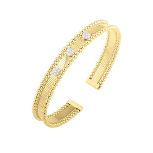 14K Pallina Diamond Bangle 