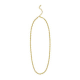 14K Polished & Diamond Cut Bead Chain