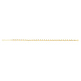 14K Polished & Diamond Cut Bead Chain