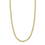 14K Polished & Diamond Cut Bead Chain