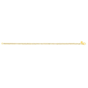 14K Gold Pallina Bead TT Chain