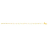14K Gold Pallina Bead TT Chain