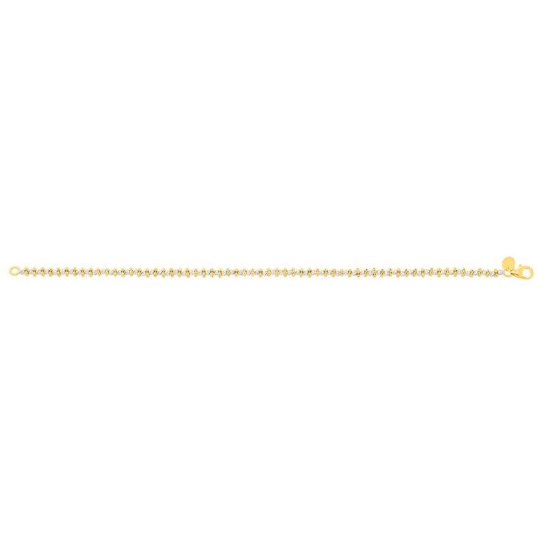 14K Gold Pallina Bead TT Chain