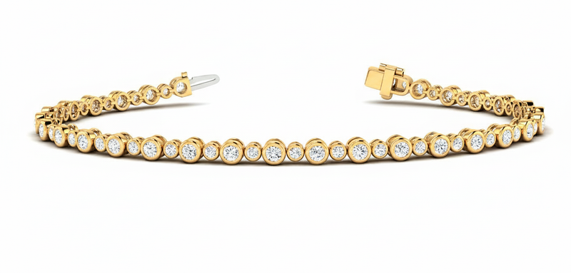 1 7/8 ctw Tennis Bracelet — Yellow Gold