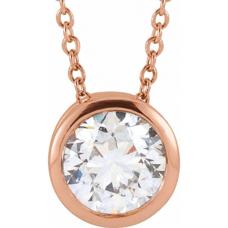 The Adira — Diamond Necklace — Rose Gold