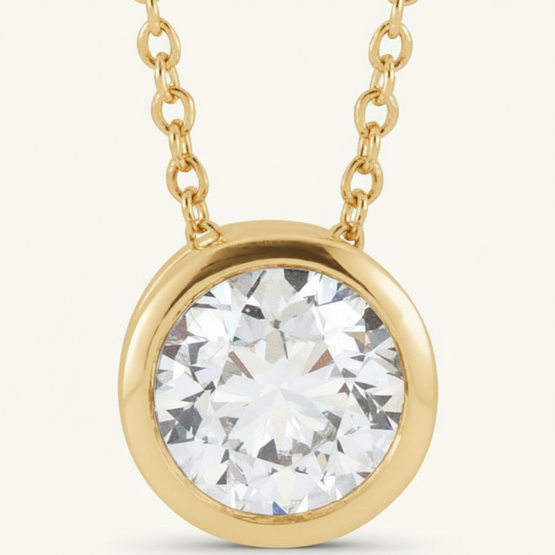 The Adira — Diamond Necklace — Yellow Gold