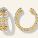 1/2 ctw The Avalon — Round Diamond Earrings — Yellow Gold