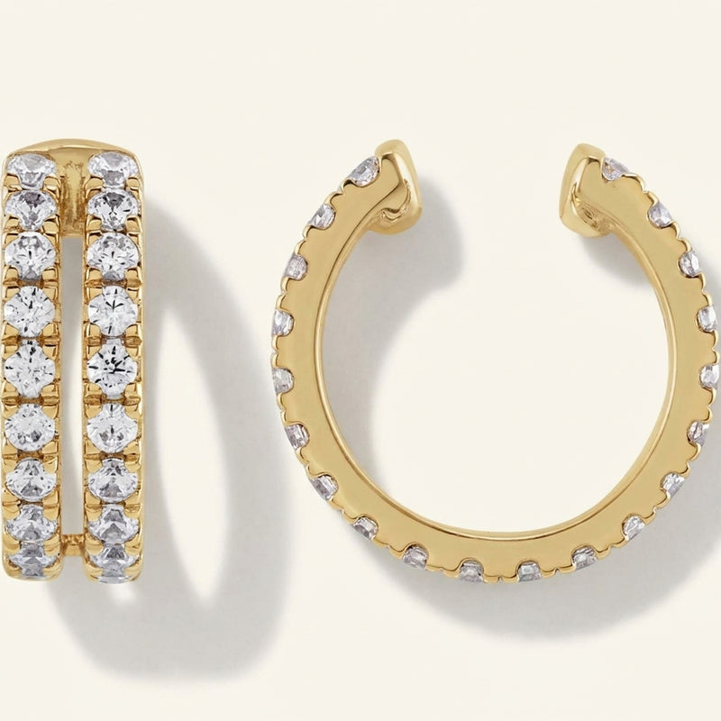 1/2 ctw The Avalon — Round Diamond Earrings — Yellow Gold