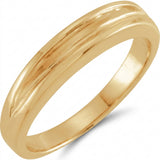 The Diora Wedding Band — Yellow Gold