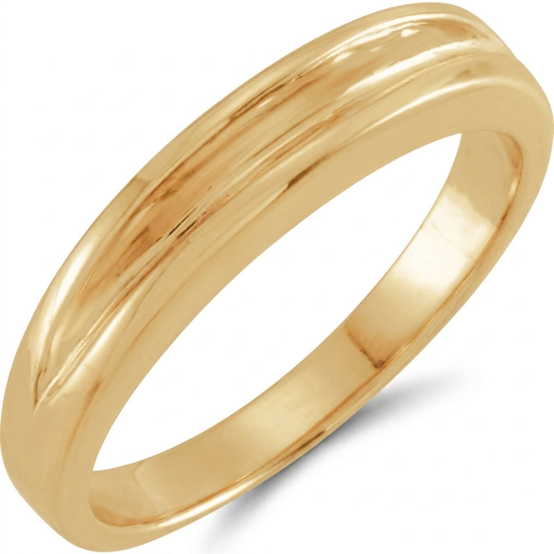 The Diora Wedding Band — Yellow Gold