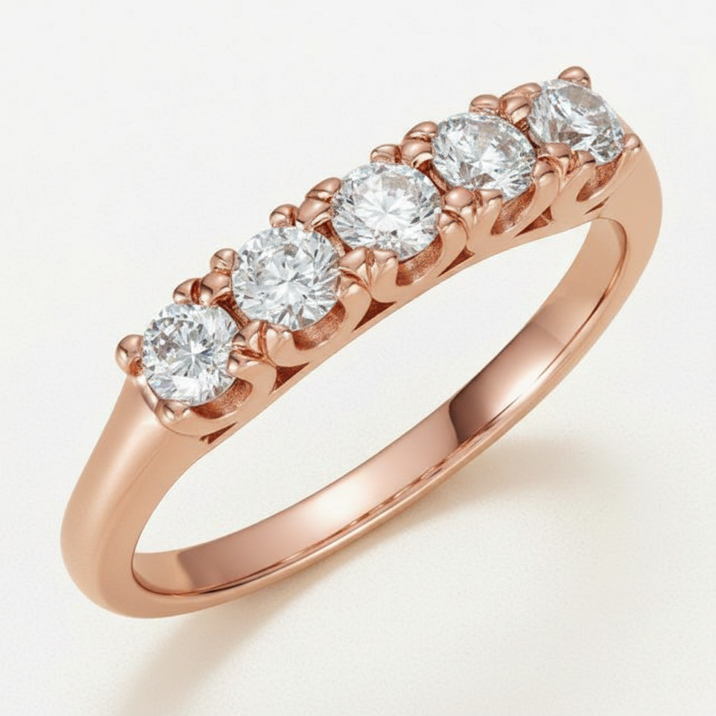 The Dovre Anniversary Band — Rose Gold