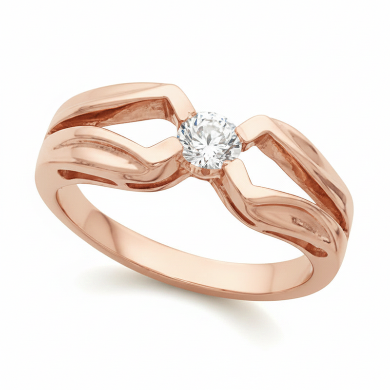 The Dubrova Engagement Ring — Rose Gold