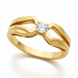 The Dubrova Engagement Ring — Yellow Gold