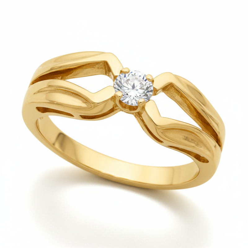 The Dubrova Engagement Ring — Yellow Gold